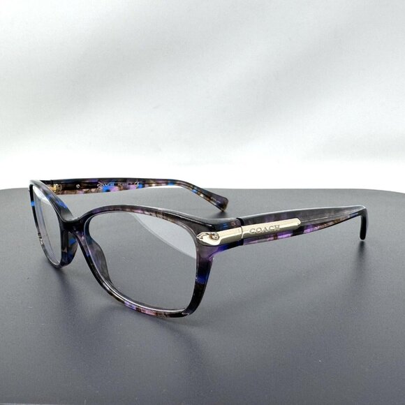 COACH Eyeglasses HC 6065 5288 Confetti Purple Frames 51 [] 17 135 - Picture 1 of 11